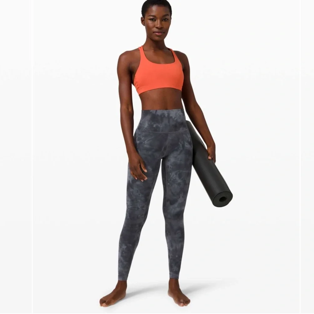 Lululemon Align Pant 26” Diamond Dye Pitch Grey Graphite Grey Leggings Sz 6